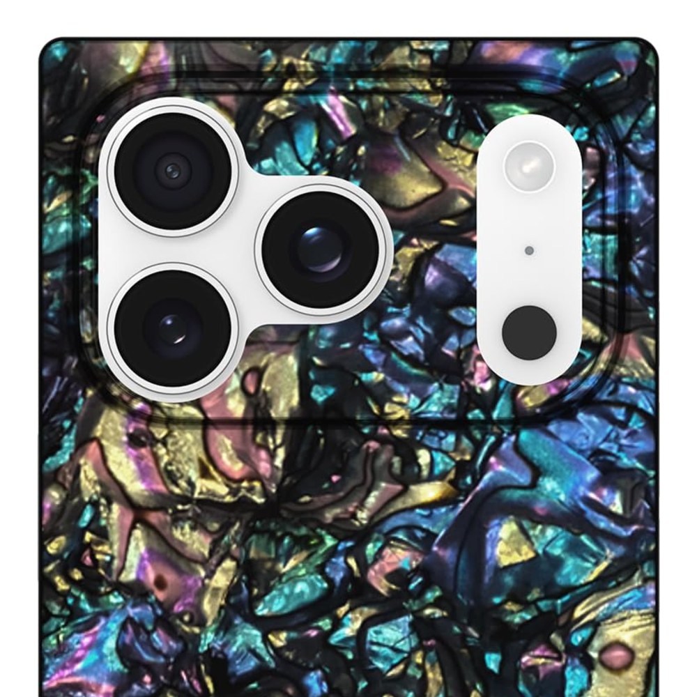 Flaunt Official Square Iphone 17 Pro Case - Abalone Shell - 840171753332