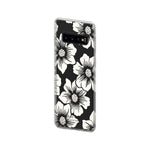 Kate Spade New York Phone Case | For Samsung Galaxy S10 | Protective Clear Crystal Hardshell Phone Cases With Slim Design And Drop Protection - Hollyhock Floral Clear/Cream With Stones - 191058096562