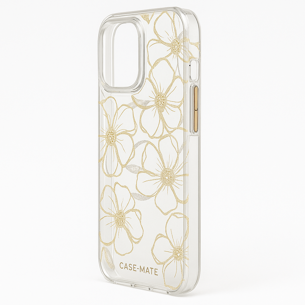 Case-Mate iPhone 15 Pro Case Floral Gems MagSafe Sparkle Shockproof Cover