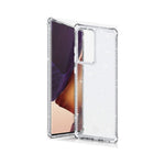 Itskins Hybrid Spark Protective Phone Case Glitter Compatible With Samsung Galaxy Note 20 Ultra, Slim Hybrid Case, Anti-Yellowing, And Heavy Duty Shockproof Cover, Military Phone Case | Transparent - 4894465007867