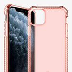 Itskins Spectrum Clear Protective Phone Case Compatible With Apple Iphone 11 Pro Max, Slim Hybrid Case, Anti-Yellowing, And Heavy Duty Shockproof Cover, Military Phone Case | Coral - 4894465164348