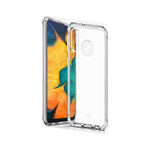 Itskins Spectrum // Clear Protective Phone Case Compatible With Galaxy A20 / Galaxy A30, Slim Hybrid Case, Anti-Yellowing, And Heavy Duty Shockproof Cover, Military Phone Case - Transparent - 4894465779382