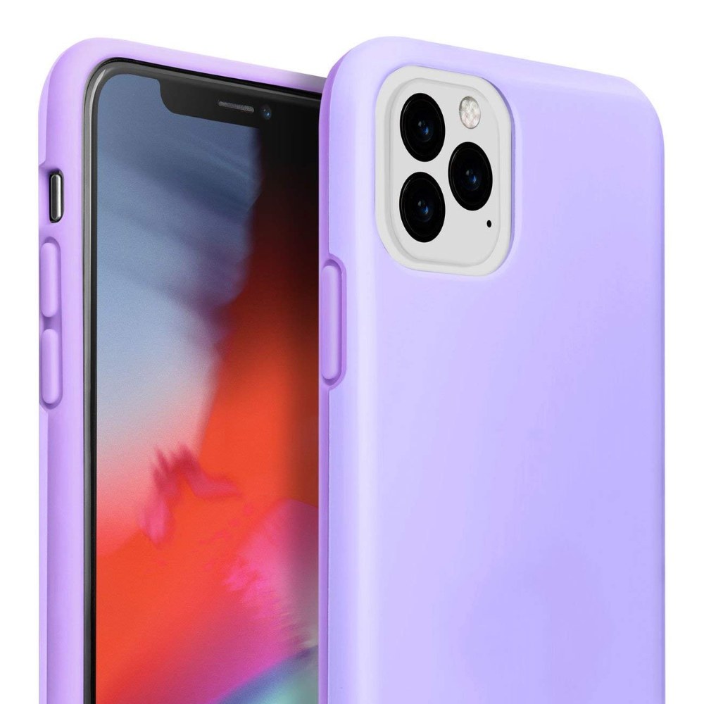 Laut | Huex Pastels For Iphone 11 Pro Max | Refreshing Pastel Colors | Air Frame Technology | 13ft./ 4m Impact Protection | Easy To Snap On & Off | Qi Wireless Charger Compatible • Violet - 4895206911436