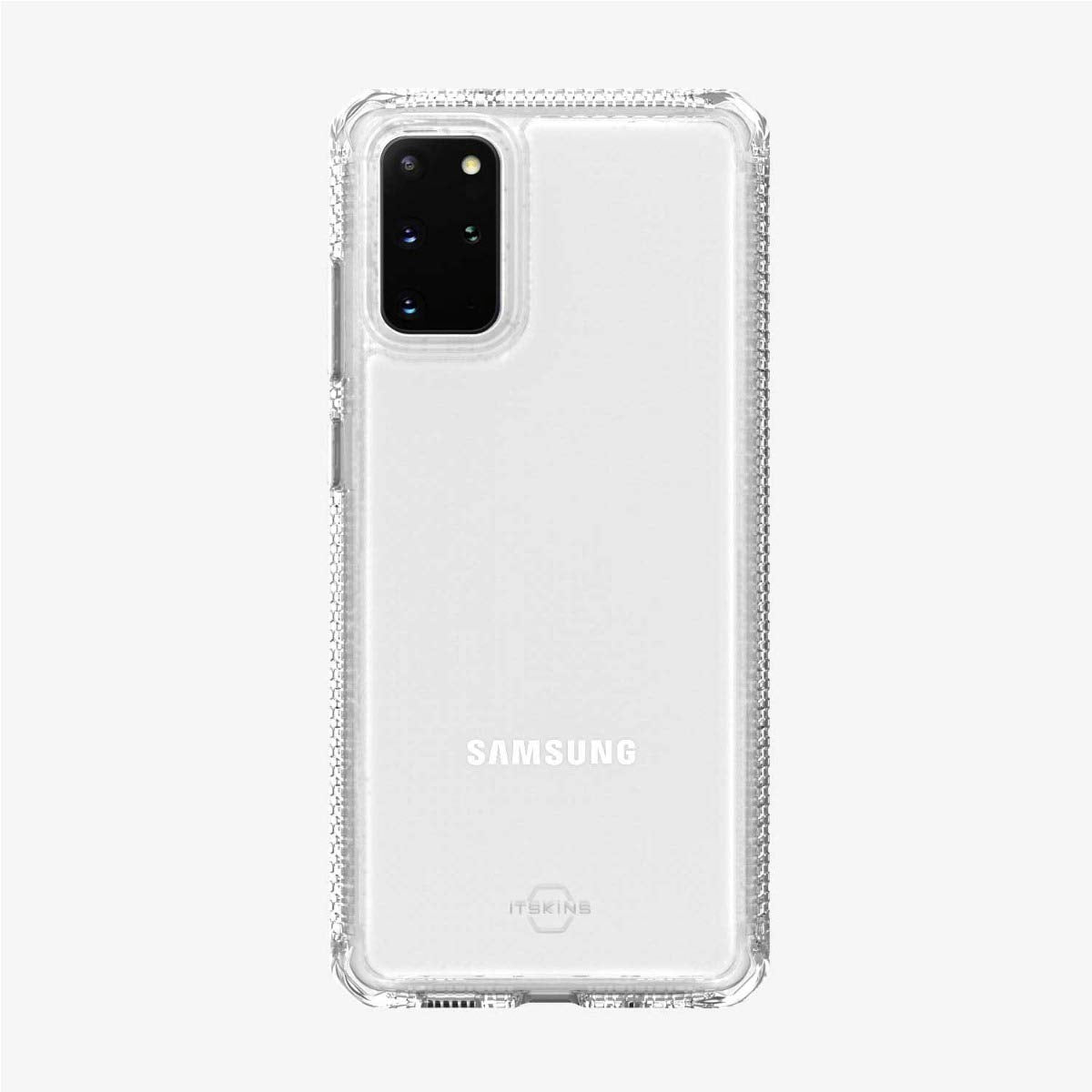 Itskins Hybrid Clear Protective Phone Case Compatible With Samsung Galaxy S20 Plus, Slim Hybrid Case, Anti-Yellowing, And Heavy Duty Shockproof Cover, Military Phone Case |Transparent - 4894465459260
