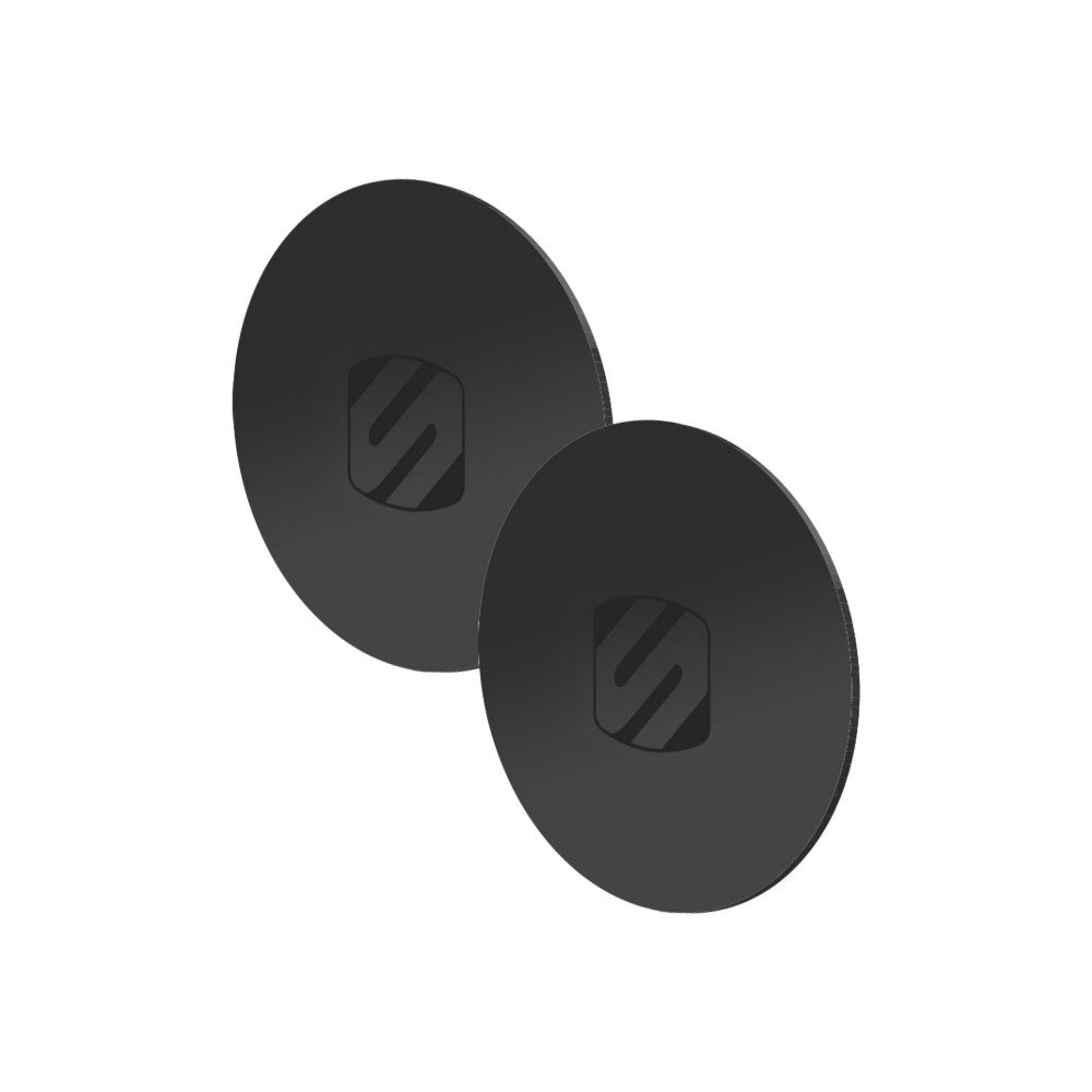 Scosche Mprndrk-Sp Magicmount Replacement Metal Plate Kit For Phone, Metal Plates For Magnetic Mount Cell Phone Holder For Car, Universal With All Devices And Phone Case, Black - Round - 214931