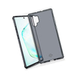 Itskins Spectrum Clear Protective Phone Case Compatible With Galaxy Note10 Plus, Slim Hybrid Case, Anti-Yellowing, And Heavy Duty Shockproof Cover, Military Phone Case - Smoke - 4894465046781