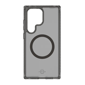 Itskins Hybrid R // Vapor Magnetic Matte Protective Phone Case For Galaxy S25 Ultra, Compatible With Magsafe, Anti-Yellowing Cell Phone Cover, Military Grade Protective Bumper - Smoke - 888842831910