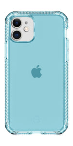 Itskins Spectrum Clear Protective Phone Case Compatible With Apple Iphone 11, Slim Hybrid Case, Anti-Yellowing, And Heavy Duty Shockproof Cover, Military Phone Case | Light Blue - 4894465277000