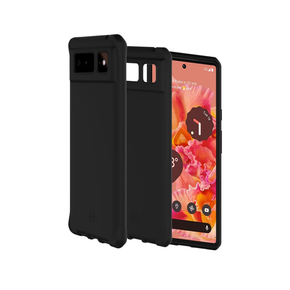Itskins Hybrid Silk Case Pixel 6 Black Phone Case Slim Drop Protection