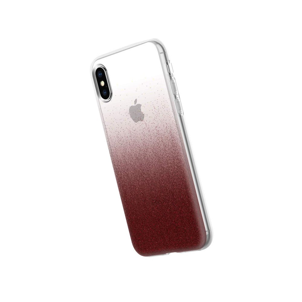 Incipio Design Series Protective Case For Iphone Xs (5.8") & Iphone X With Stylish Prints And Clear Cover Design - Cranberry Sparkler - 191058085436