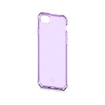 Itskins Spectrum Clear Protective Phone Case Compatible With Iphone Se / 8/7, Slim Hybrid Case, Anti-Yellowing, And Heavy Duty Shockproof Cover, Military Phone Case | Light Purple - 888842587503