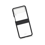 Itskins Hybrid Solid Protective Phone Case Compatible With Galaxy Z Flip3 5g, Slim Hybrid Case, Anti-Yellowing, And Heavy Duty Shockproof Cover, Military Phone Case | Black And Transparent - 888842161734