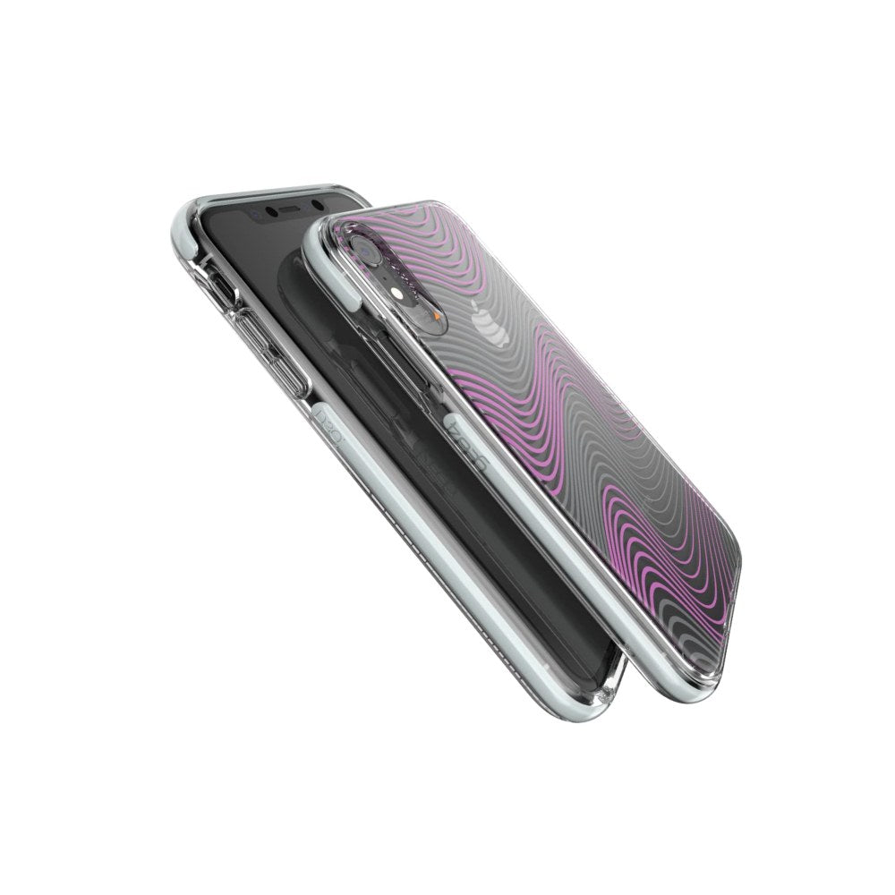 Gear4 Victoria D30 Case For Iphone Xr - Fabric (Purple/Clear) - 4895200205647