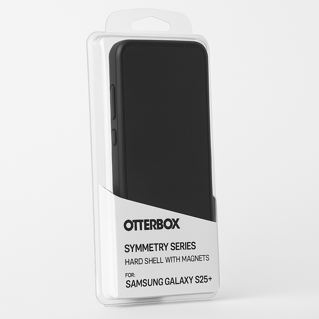 OtterBox Symmetry Magnetic Case For Samsung Galaxy S25+ - Hard Shell Black