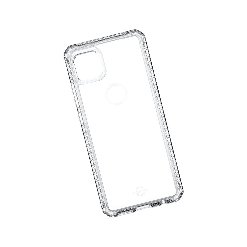 Itskins Hybrid // Clear For Moto One 5g Ace (2021) Usa Version, Protective Phone Case, Slim Hybrid Case, Anti-Yellowing, And Heavy Duty Shockproof Cover, Military Phone Case - Transparent - 4894465462239