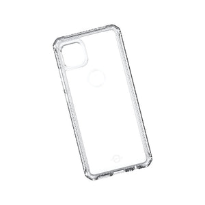 Itskins Hybrid // Clear For Moto One 5g Ace (2021) Usa Version, Protective Phone Case, Slim Hybrid Case, Anti-Yellowing, And Heavy Duty Shockproof Cover, Military Phone Case - Transparent - 4894465462239