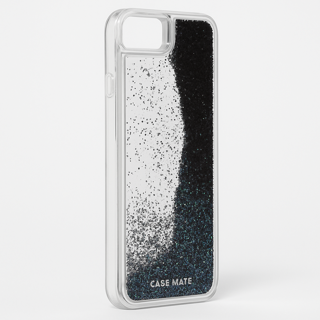 Case Mate Waterfall Phone Case With Liquid Glitter Black For Iphone 7 8 Se 2022