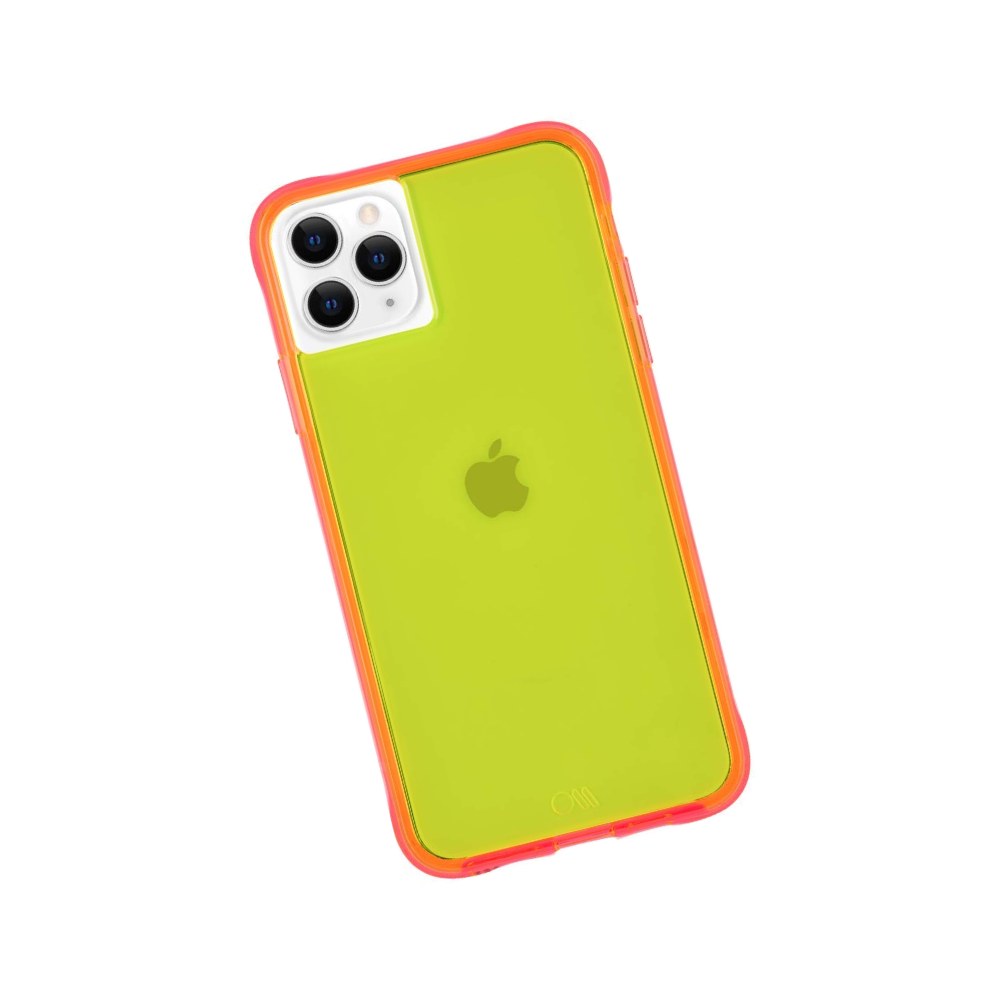 Case-Mate - Tough Neon - Case For Iphone 11 Pro - 5.8 Inch - Yellow/Pink Neon - 846127185639