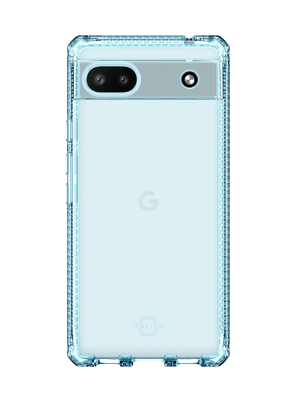 Itskins Spectrum // Clear Compatible With Google Pixel 6a, Protective Phone Case, Slim Hybrid Case, Anti-Yellowing, And Heavy Duty Shockproof Cover, Military Phone Case - Transparent - 4894465308186