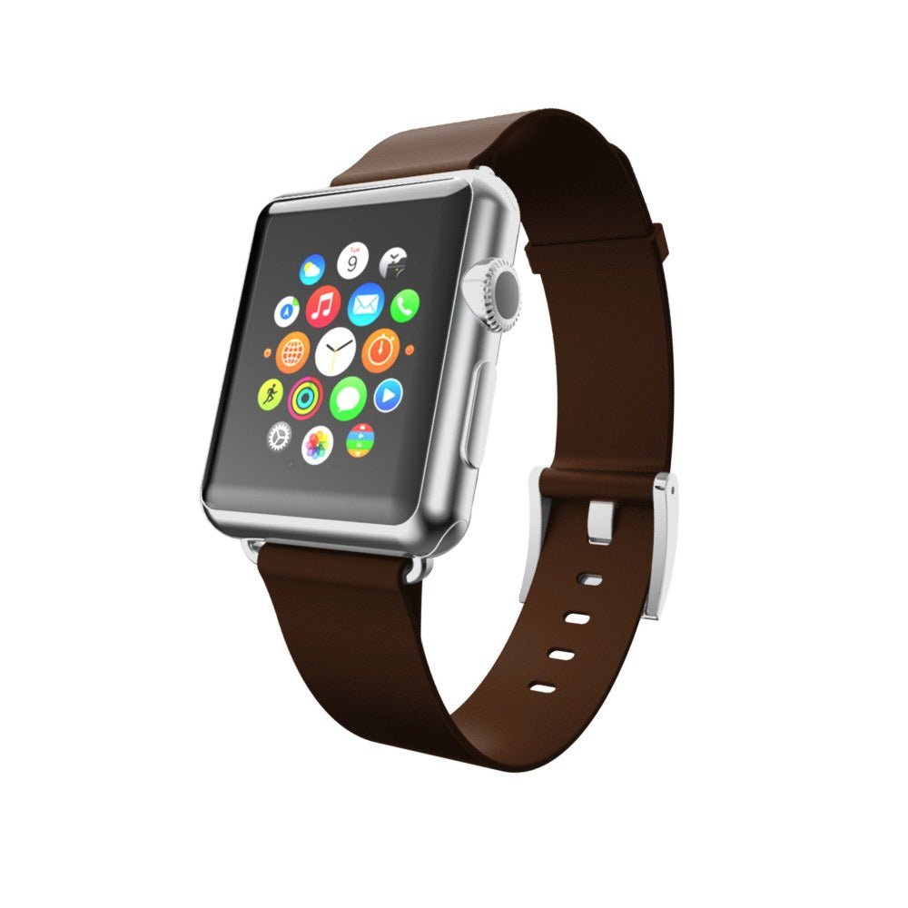 Incipio Apple Watch 38mm Premium Leather Watchband - Espresso - 840076142170