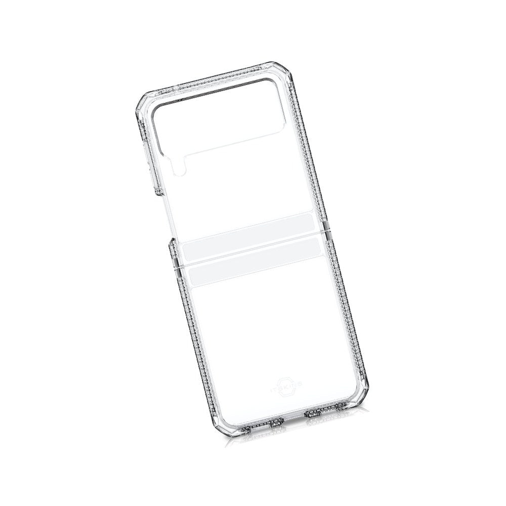 Itskins Hybrid Clear Protective Phone Case Compatible With Samsung Galaxy Z Flip3 5g, Slim Hybrid Case, Anti-Yellowing And Heavy Duty Shockproof Cover, Military Phone Case |Transparent - 888842498298