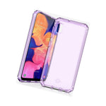 Itskins Spectrum Clear Protective Phone Case Compatible With Galaxy A10e, Slim Hybrid Case, Anti-Yellowing, And Heavy Duty Shockproof Cover, Military Phone Case - Light Purple - 4894465205904