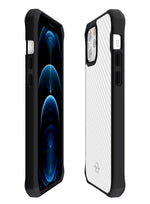 Itskins Hybrid Tek Protective Phone Case Compatible With Iphone 12 Pro Max, Slim Hybrid Case, Anti-Yellowing, And Heavy Duty Shockproof Cover, Military Phone Case | Black And Transparent - 4894465012243