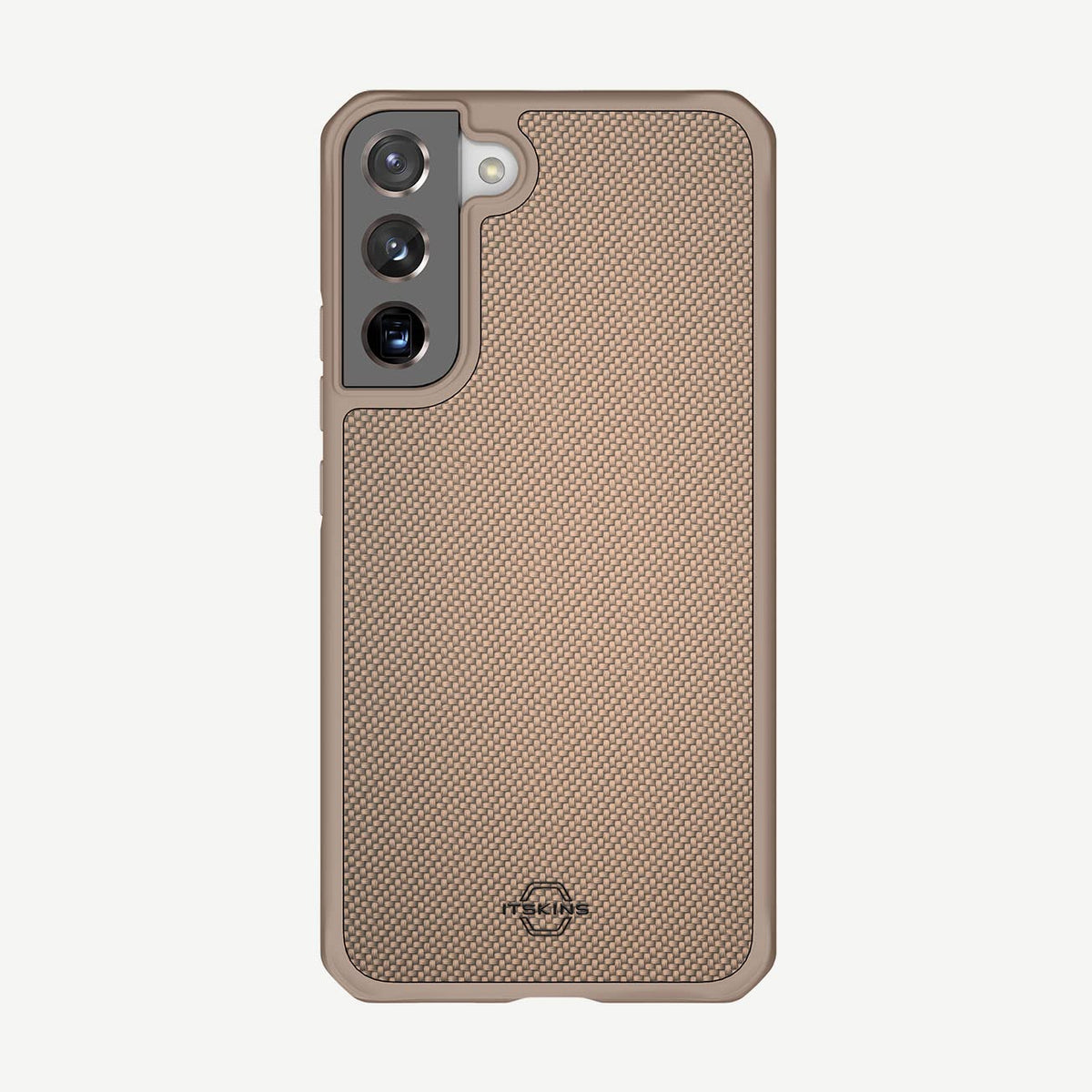 Itskins Hybrid Ballistic Protective Phone Case Compatible With Galaxy S22+ 5g, Slim Hybrid Case, Anti-Slip, Heavy Duty Shockproof Cover, Military Phone Case | Sand - 888842453334