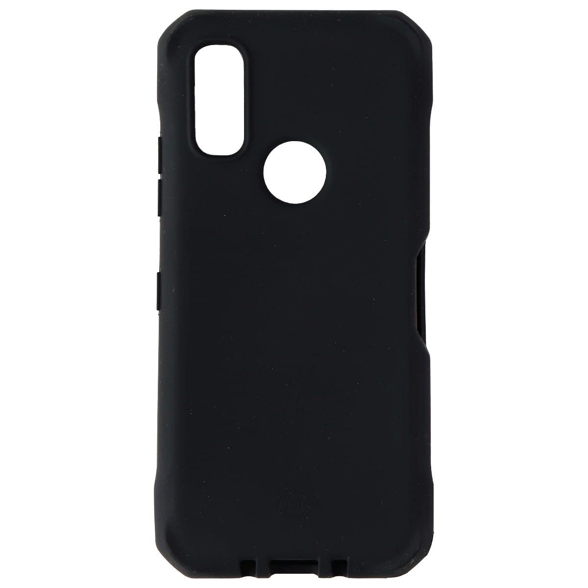 Itskins Hybrid // Silk Protective Phone Case Compatible With Kyocera Durasport 5g, Slim Hybrid Case, Anti-Slip, And Heavy Duty Shockproof Cover, Military Phone Case - Black - 888842306036