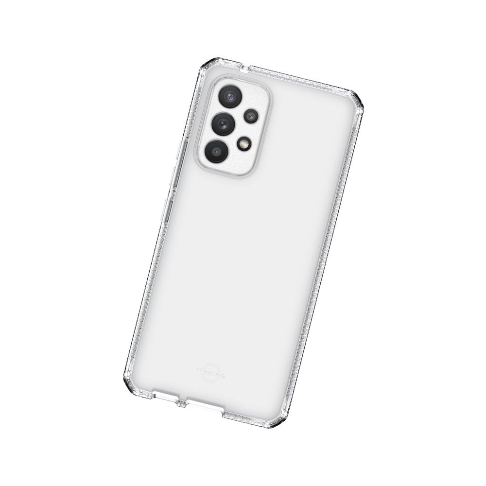 Itskins Spectrum // Clear Protective Phone Case Compatible With Samsung Galaxy A53 5g (Usa Ver), Slim Hybrid Case, Anti-Yellowing, And Heavy Duty Shockproof Cover, Military Phone Case - Transparent - 888842971548