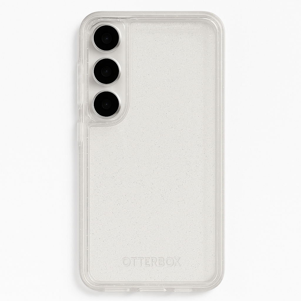 Otterbox Samsung Galaxy S24 Symmetry Series Clear Case - Stardust (Clear/Glitter), Ultra-Sleek, Wireless Charging Compatible, Raised Edges Protect Camera & Screen - 840304751594