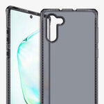 Itskins Spectrum Clear Protective Phone Case Compatible With Galaxy Note10, Slim Hybrid Case, Anti-Yellowing, And Heavy Duty Shockproof Cover, Military Phone Case - Smoke - 4894465120214