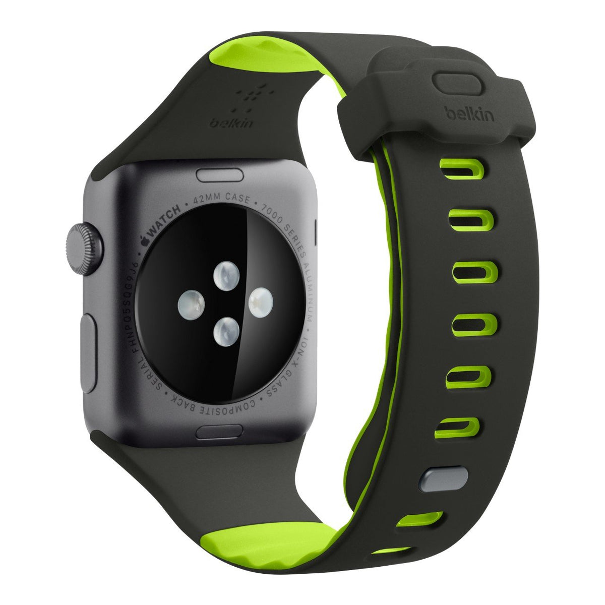 Belkin Sport Band For Apple Watch (42mm/44mm) – Apple Watch Sport Band For Apple Watch Series 4, 3, 2, 1 (Apple Watch Wristband), Citron Green - 745883739967