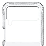 Itskins Hybrid Clear Protective Phone Case Compatible With Samsung Galaxy Z Flip3 5g, Slim Hybrid Case, Anti-Yellowing And Heavy Duty Shockproof Cover, Military Phone Case |Transparent - 888842498298