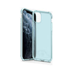 Itskins Spectrum Clear Protective Phone Case Compatible With Apple Iphone 11 Pro Max, Slim Hybrid Case, Anti-Yellowing, And Heavy Duty Shockproof Cover, Military Phone Case | Light Blue - 4894465876289