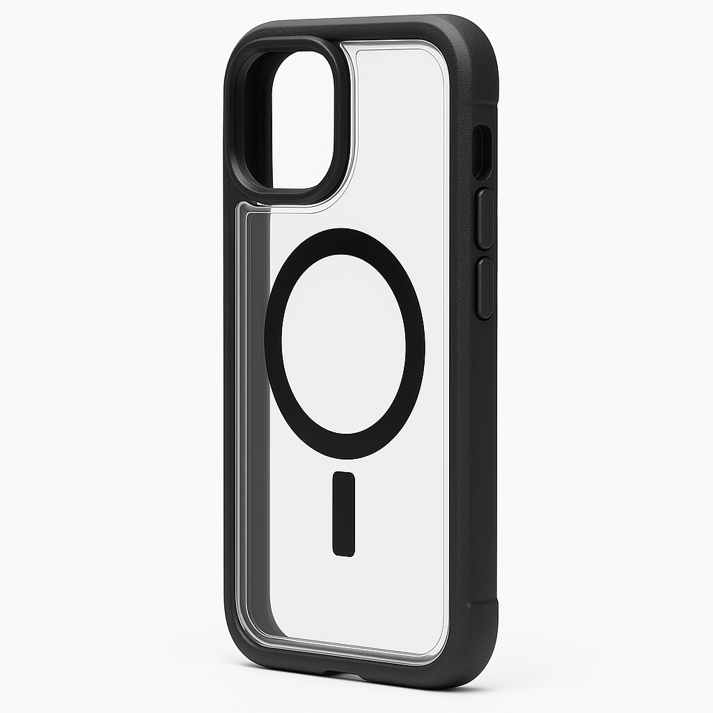 Otterbox Iphone 16e, 15, 14, & 13 Defender Series Xt Clear Case - Dark Side (Black/Clear), Screenless, Rugged , Snaps To Magsafe, Lanyard Attachment (Ships In Polybag) - 840304737024