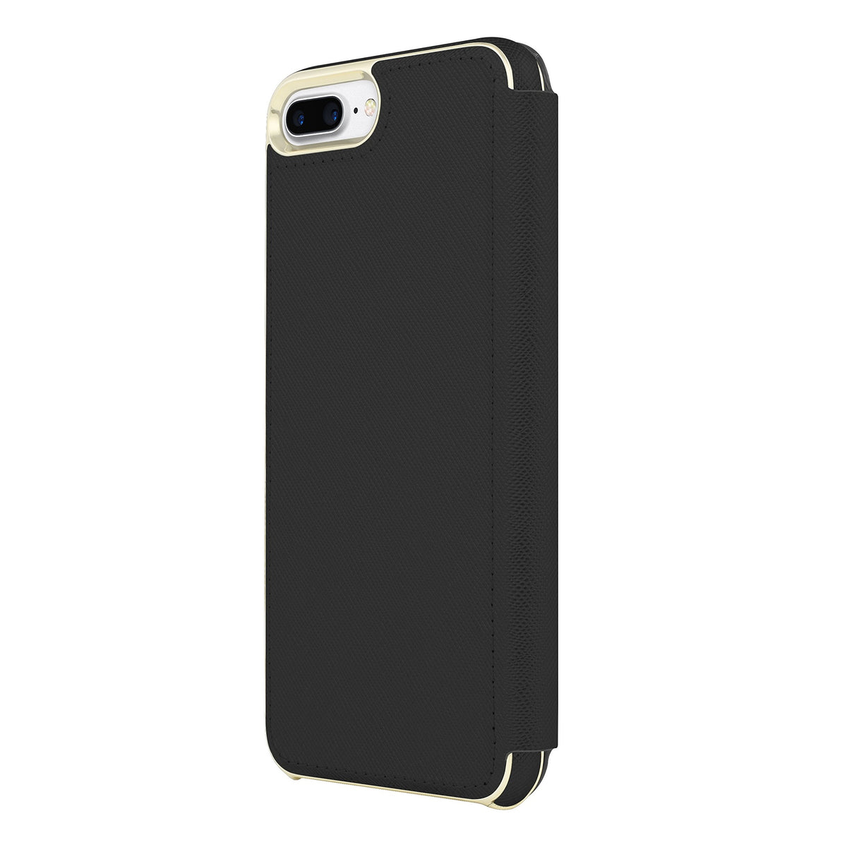 Kate Spade Black Leather Folio Case Iphone 7+ - 840076194278