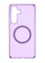 Itskins Hybrid R // Vapor Magnetic Matte Protective Phone Case For Galaxy S25, Compatible With Magsafe, Anti-Yellowing Cell Phone Cover, Military Grade Protective Bumper - Light Purple - 888842830470