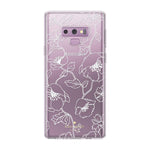Kate Spade New York Protective Hardshell Case For Samsung Galaxy Note9 - Blossom Pink/Gold With Gems - 191058077967