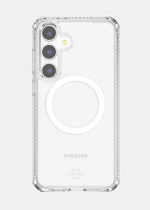 Itskins Hybrid R // Clear Magnetic Protective Phone Case For Galaxy S25+, Compatible With Magsafe, Anti-Yellowing Cell Phone Cover, Military Grade Protective Bumper - Transparent - 888842605887