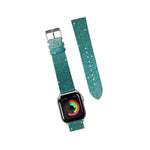 Laut - Ombre Sparkle Watch Strap Compatible With Apple Watch Series 1/2/3/4/5 | Genuine Leather | Gradient Effect | Stainless Steel Clasp & Connectors (38mm / 40mm • Mint) - 4895206913324