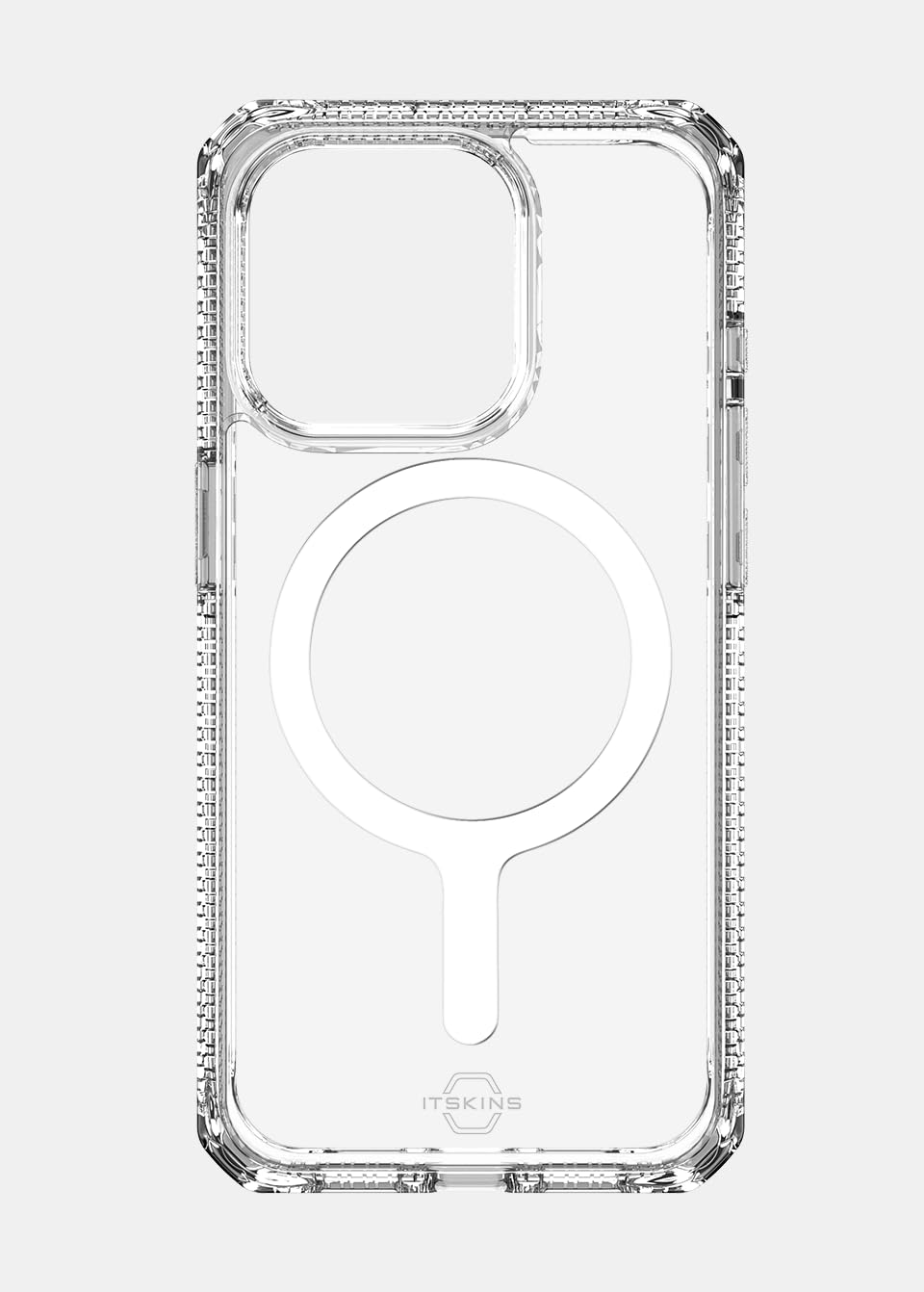 Itskins Hybrid R // Clear - Ultra Hybrid Designed For Iphone 15 Pro Case, Anti-Yellowing And Protective Military Shockproof Cover, Slim Clear Phone Case - Transparent - 888842072597