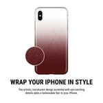 Incipio Design Series Protective Case For Iphone Xs Max (6.5") With Stylish Prints And Clear Cover Design - Cranberry Sparkler - 191058085184