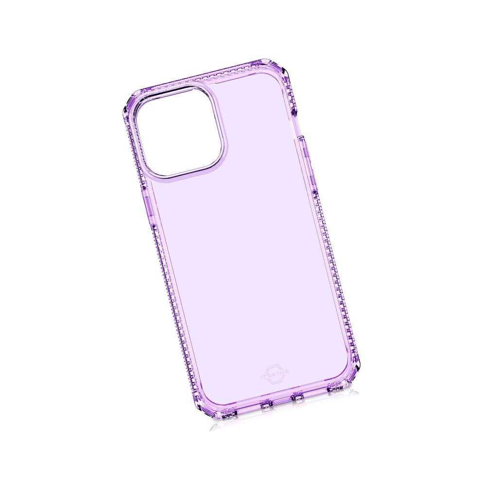 Itskins Spectrum Clear Light Purple iPhone 13 Case Slim Hybrid Shockproof