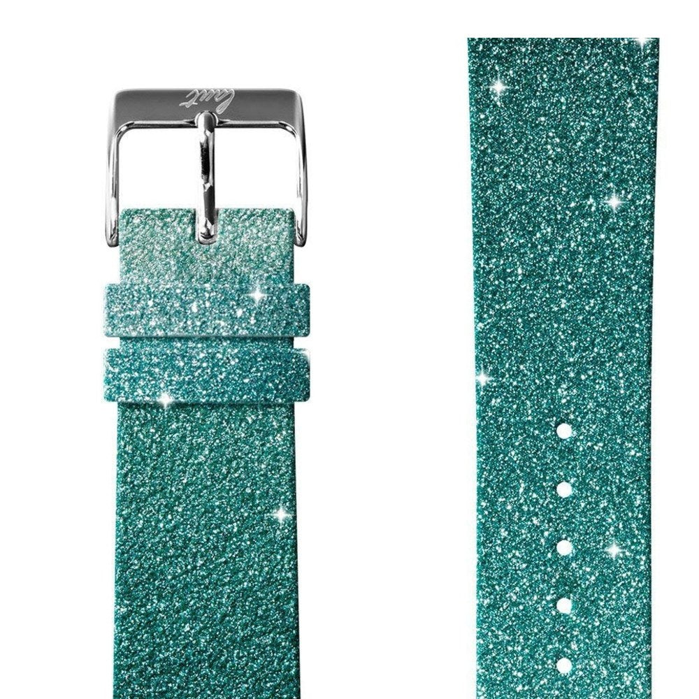 Laut - Ombre Sparkle Watch Strap Compatible With Apple Watch Series 1/2/3/4/5 | Genuine Leather | Gradient Effect | Stainless Steel Clasp & Connectors (38mm / 40mm • Mint) - 4895206913324