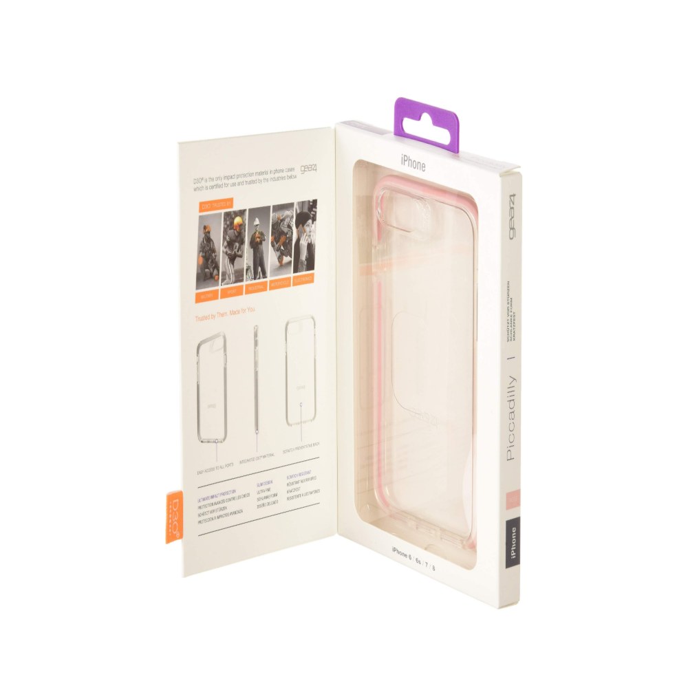 Gear4 Piccadilly Clear Case With Advanced Impact Protection [ Protected By D3o ], Slim, Tough Design For Iphone 7/8 – Rose Gold (26208) - 4895200200086