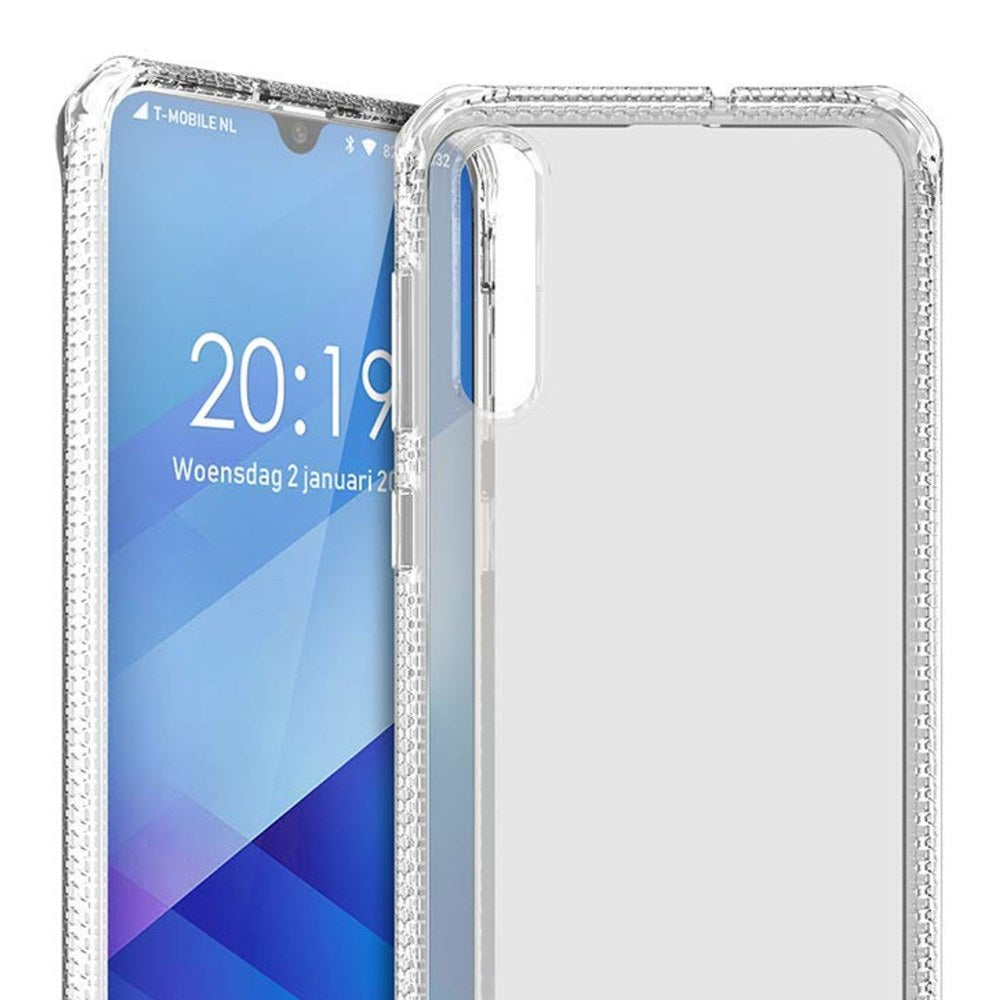 Itskins Spectrum Clear Protective Phone Case Compatible With Samsung Galaxy A50, Slim Hybrid Case, Anti-Yellowing, And Heavy Duty Shockproof Cover, Military Phone Case - Transparent - 4894465856496