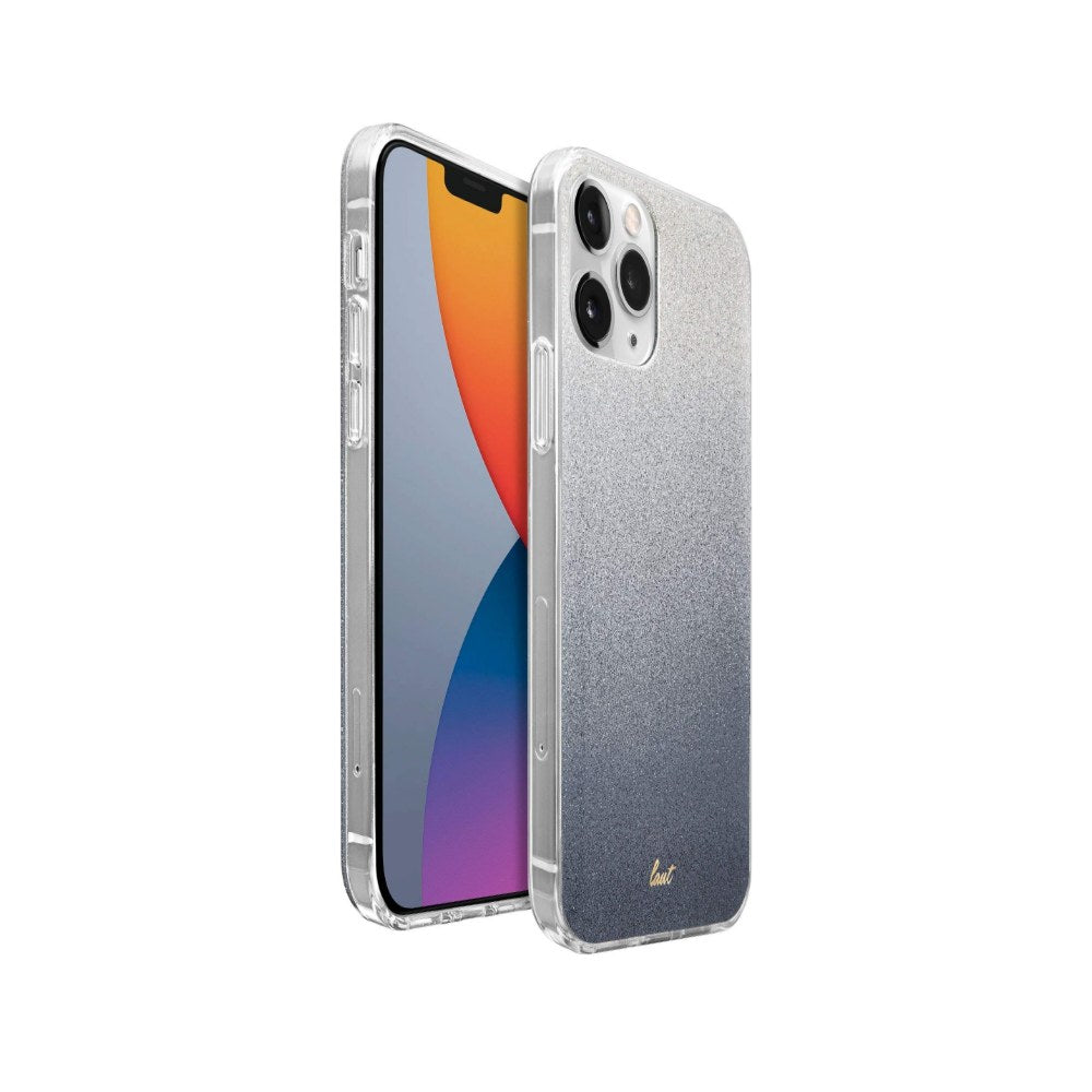 Laut - Ombre Sparkle Case Compatible With Iphone 12 / Iphone 12 Pro | Glitter Gradient Effect | 4ft./1.2m Impact Protection | Crystal Clear Frame • Black - 4895206918268
