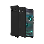 Itskins Hybrid R Silk Protective Case Pixel 6A Black Slim Shockproof