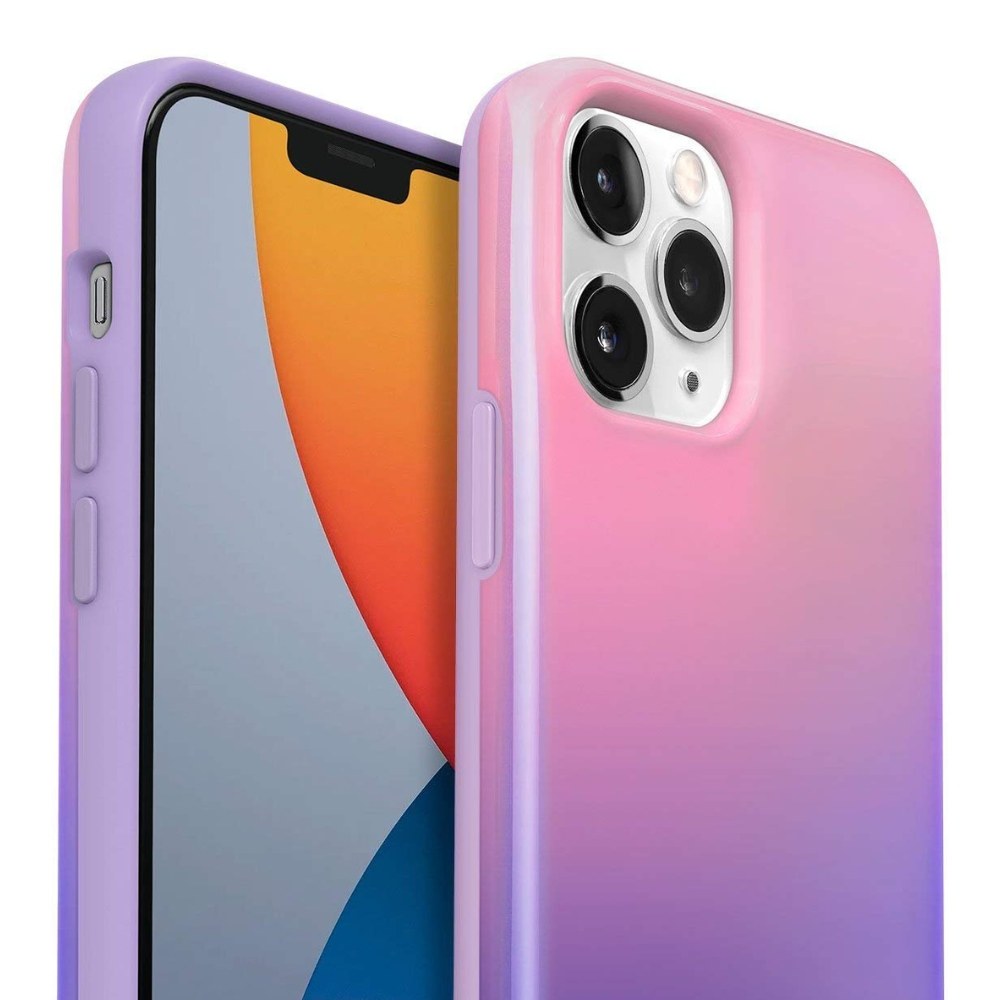 Laut - Huex Fades Case Compatible With Iphone 12 Mini | Holographic Finish | 13ft./4m Impact Protection| Color Fade Design • Lilac - 4895206917834